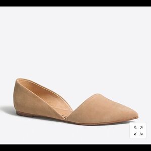 New in box Jcrew Zoe suede d’orse flats size 7 in saddle